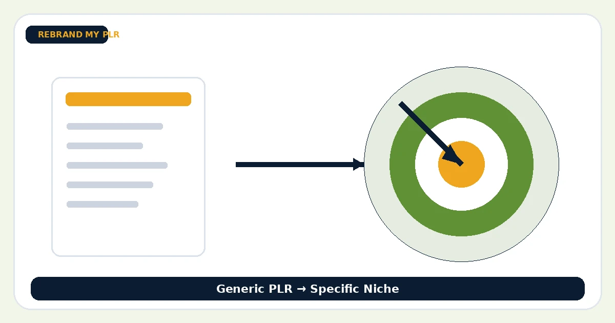How to Rebrand PLR Content for a Specific Niche