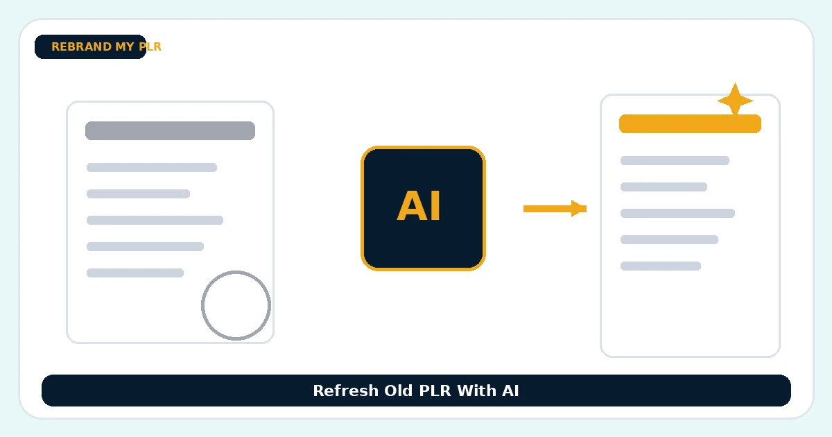 How to Update Old PLR Content With AI in 2026